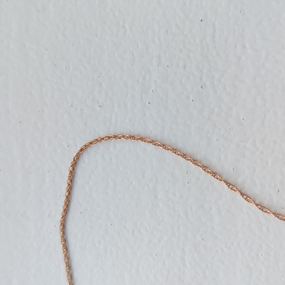 Rose Gold Tear Drop Necklace - Picture 6 of 7